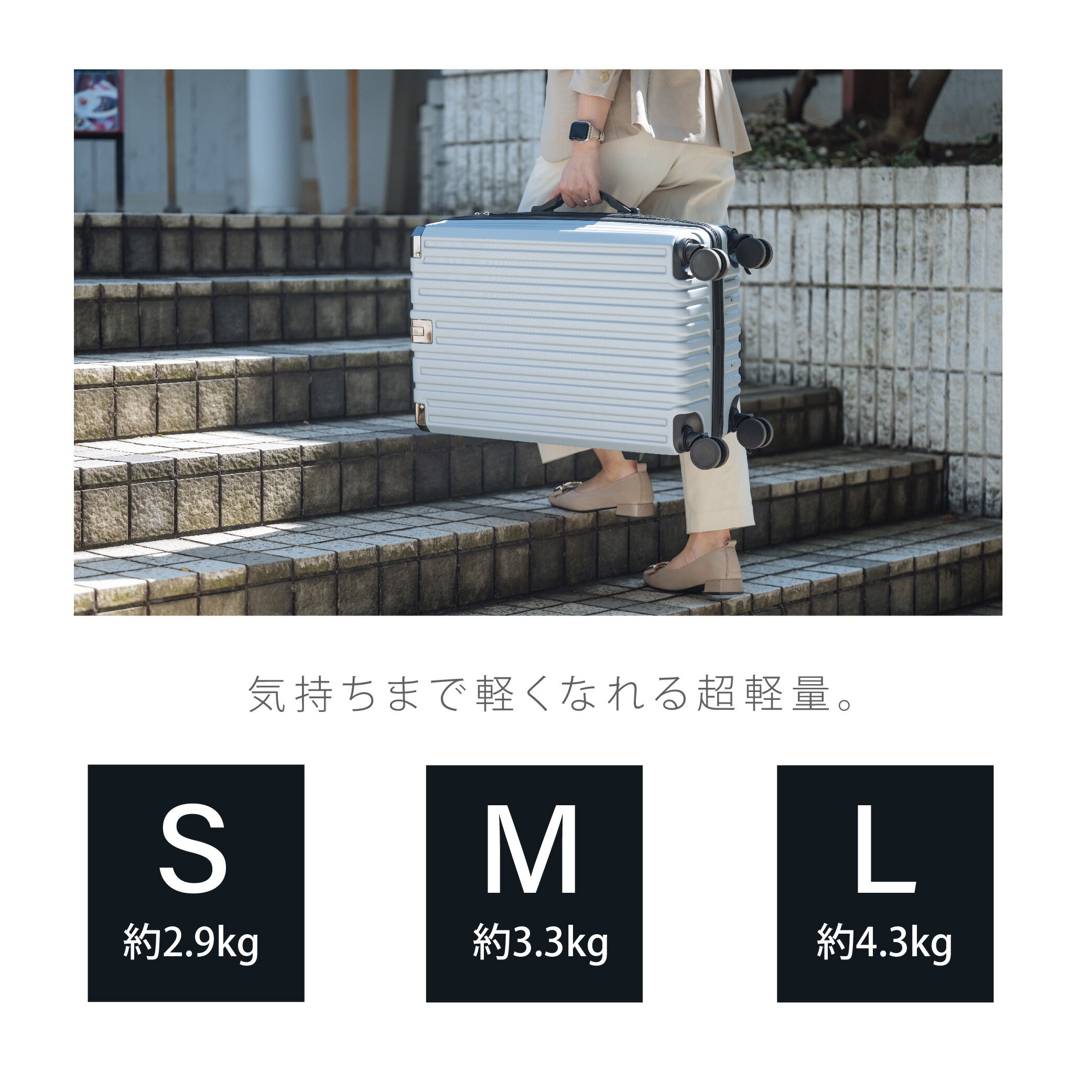 【50%OFF クーポン利用で4440円】【即納★正規品】 スーツケース USBポート付き 機内持ち込み キャリーバッグ S/M/Lサイズ 40L/60L/80L スマホ置けるスタンド ストッパー付き 360度回転 静音 カップホルダー付き 軽量設計 耐衝撃 超軽量 大容量 a-00028