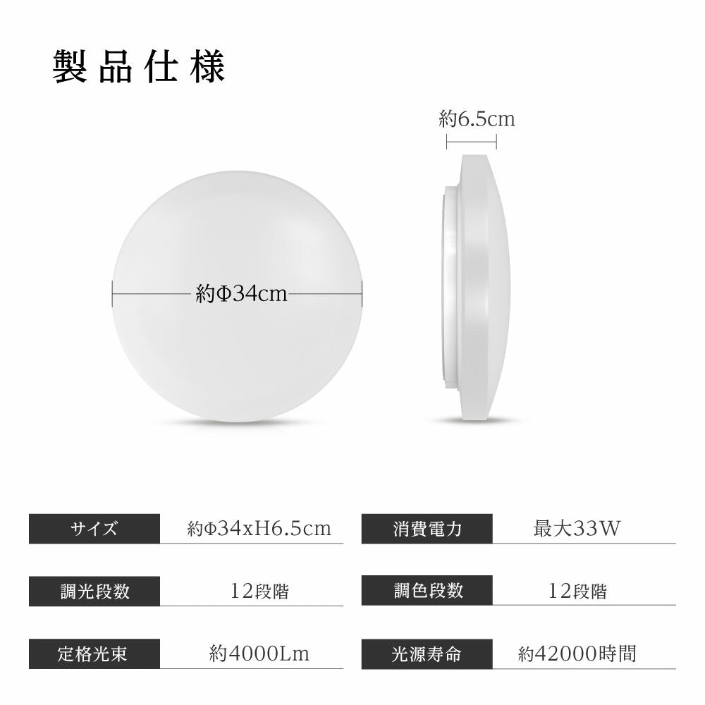 30日限定☆80%OFF で1476円!シーリングライト 33w led 照明 電気 8畳 LEDシーリングライト リモコン ホワイト 北欧 明るい 調光調色 ライト リビング 子供部屋 寝室 和室 洋室 インテリア インテリア照明 b-00004-wh