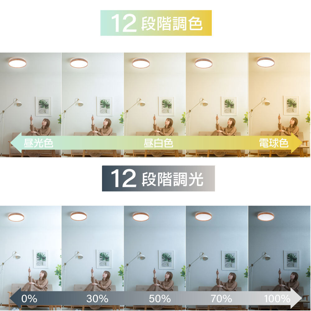 30日限定☆80%OFF で2464円!「1年保証」シーリングライト led 照明 電気 8畳 LEDシーリングライト リモコン 木目 天然木 北欧 明るい 調光 調色 ライト リビング 子供部屋 寝室 和室 洋室 インテリア インテリア照明 b-00017