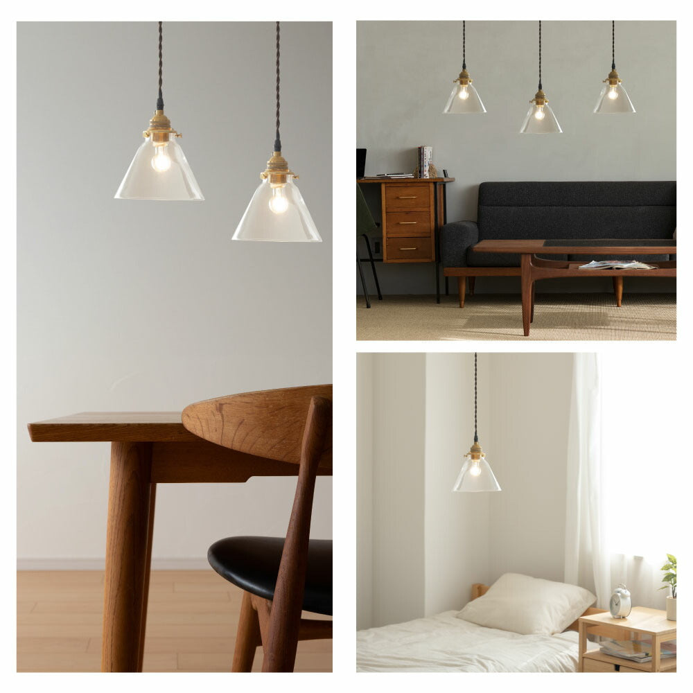 30日限定☆80%OFF で1996円!ペンダントライト 照明 おしゃれ 1灯 トライアングル 照明器具 ガラス 昭和 ルームライト 北欧 シンプル インテリア ゴールド リビング ダイニング キッチン 玄関 トイレ b-00028-star