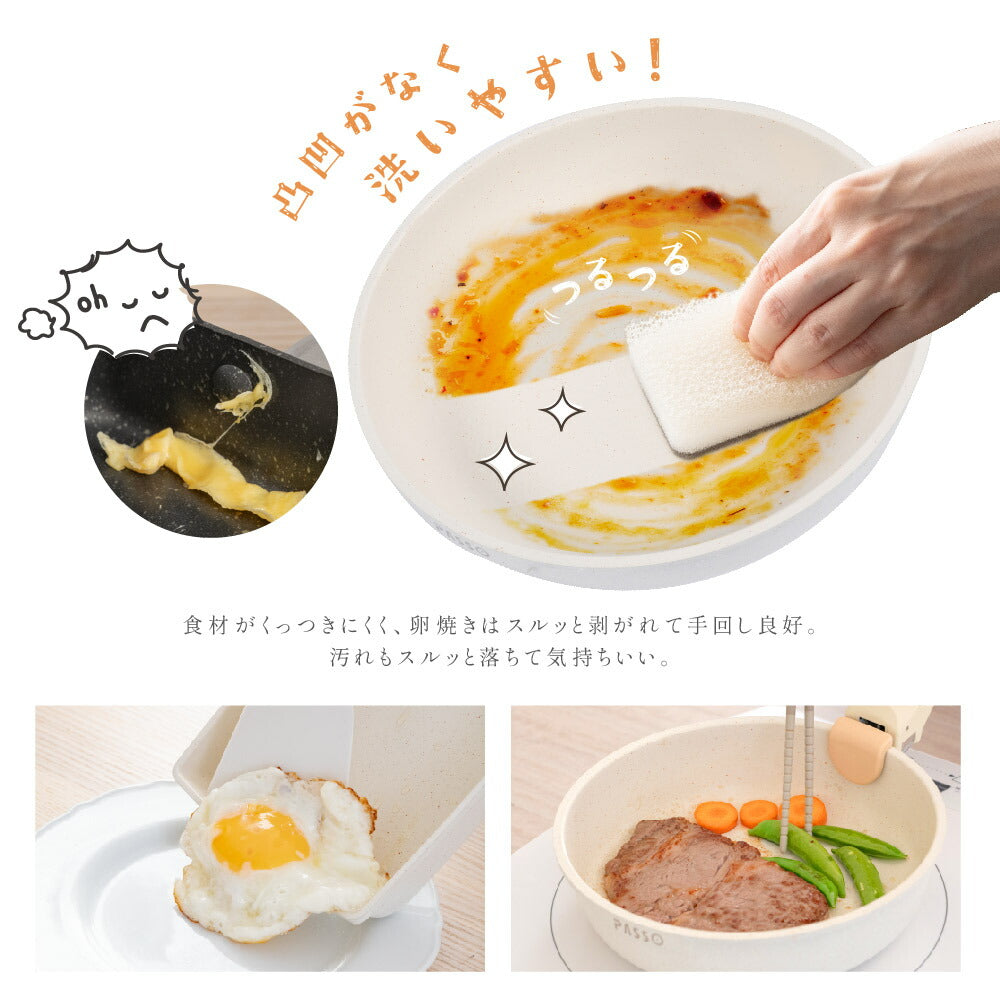 【80%OFFクーポン利用で3104円】フライパン セット ih 6点 IH〜ガス火対応 取っ手が取れる ソースパン 蓋付き 簡単調理 お弁当 蓋 鍋 軽い キッチン用品 食器 調理器具 手入れ簡単 家庭用 子供 一人暮らし c-00006
