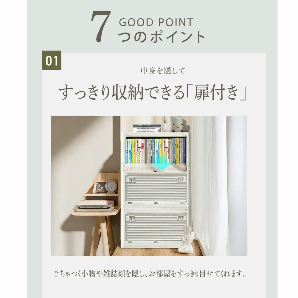 30日限定☆80%OFF で880円!【総合ランキング1位 即納!】収納ボックス 折畳み キャスター付き 5面開閉 収納ケース 押入れ収納 組立簡単 27L/40L/53L/82L 積み重ね 衣装収納ボックス フタ付き ボックス コンパクト 透明 収納コンテナ 衣類 布団 f-00003