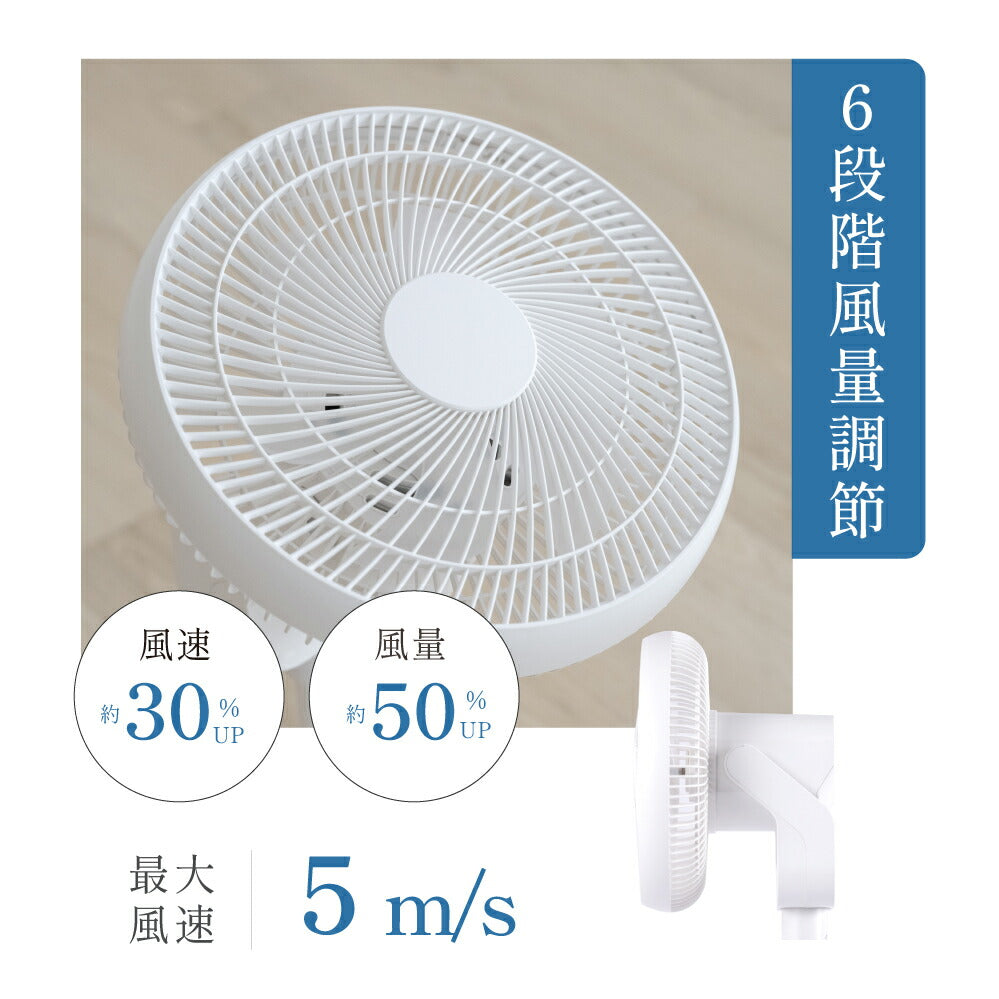 30日限定☆80%OFF で4316円!扇風機 USB給電式 サーキュレーター DCモーター 1台3役 リビング扇風機 省エネ 高さ調節可能 6段階風量調節 上下左右首振り 静音 微風 パワフル送風 リモコン付き USB お手入れ簡単 6枚羽根 DCファン 節電i-00023
