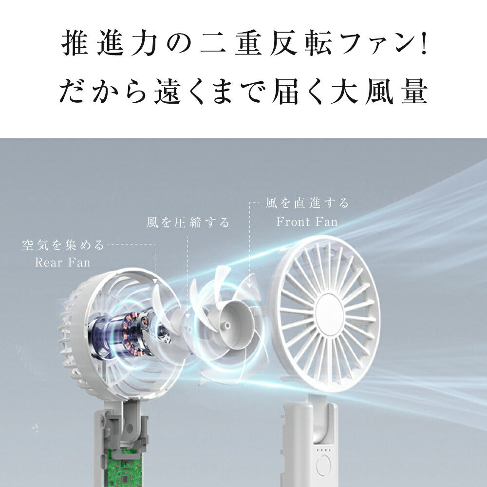 【75%OFFクーポン利用で945円】ハンディファン 3way 可愛い 充電式扇風機 折り畳み 風量4段階 カラビナ付き 2重反転ファン モバイルバッテリー 首かけ 超静音 扇風機 手持ち扇風機 USB充電式 コードレス 大風量 携帯扇風機 ミニ扇風機 卓上 ネックファンi-00049