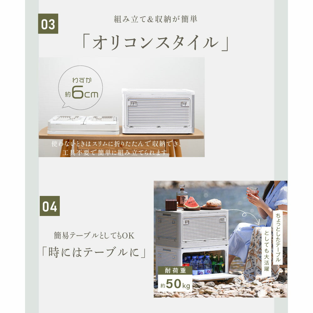 30日限定☆80%OFF で880円!【総合ランキング1位 即納!】収納ボックス 折畳み キャスター付き 5面開閉 収納ケース 押入れ収納 組立簡単 27L/40L/53L/82L 積み重ね 衣装収納ボックス フタ付き ボックス コンパクト 透明 収納コンテナ 衣類 布団 f-00003