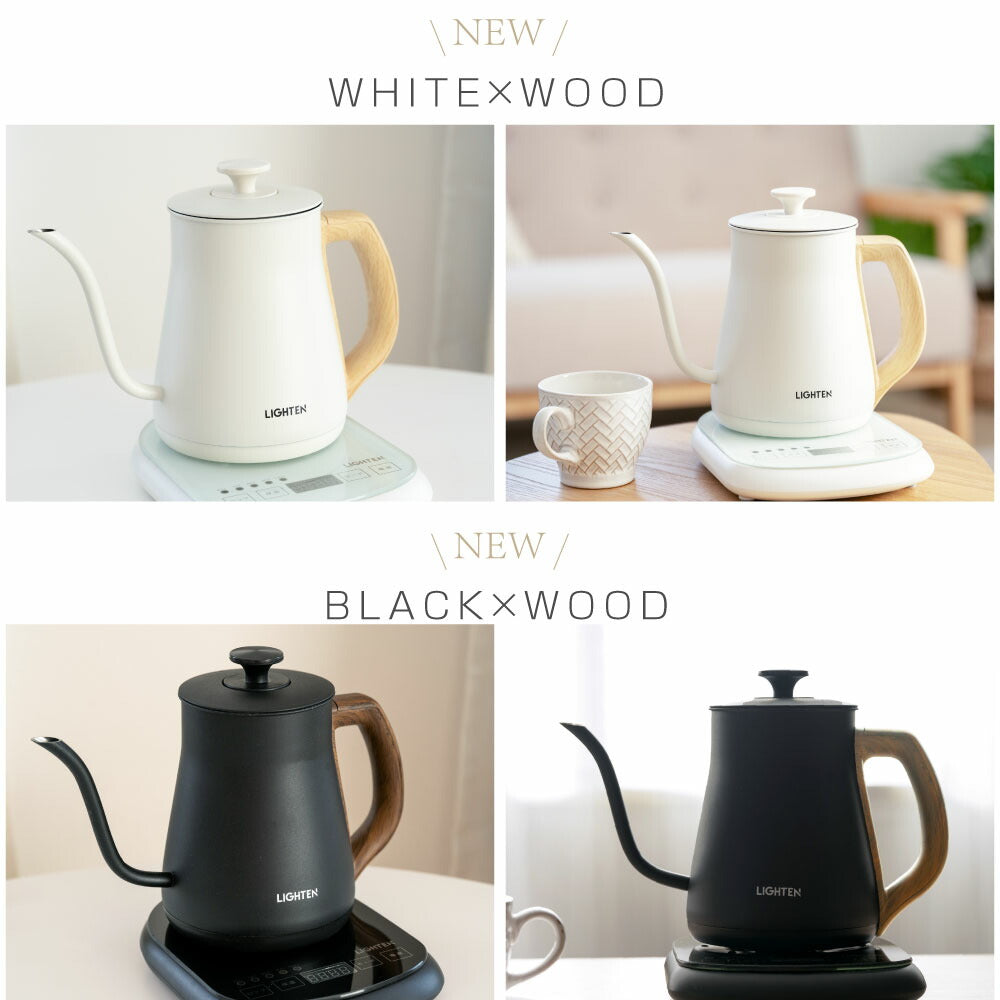 【80%OFFクーポン利用で3200円】電気ケトル 温度調節付 ケトル グースネック 電気ポット 800ml 湯沸かし器 ステンレス 自然保温力 空焚き防止機能 沸いたら自動でオフ コーヒー用 コーヒードリップ スリムノズル 細口 保温機能付き j-00005