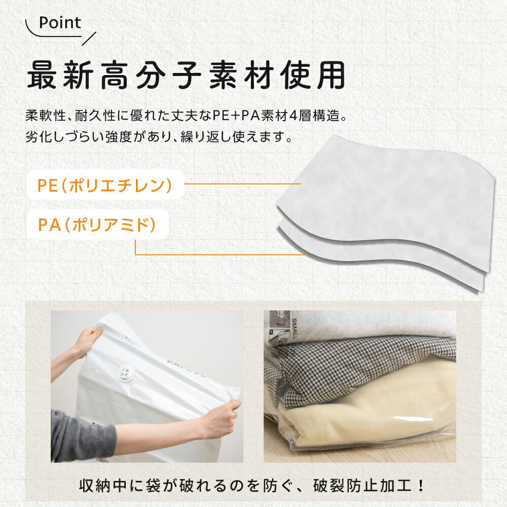 30日限定☆80%OFF で396円!立体 圧縮袋 衣類 収納 旅行 掃除機不要 2枚4枚セット 押すだけ 圧縮ボックス クローゼット 旅行用 70cmx50cmx32cm 防カビ 防塵 防虫 防湿 夏物 冬物 ふとん 服l-00044