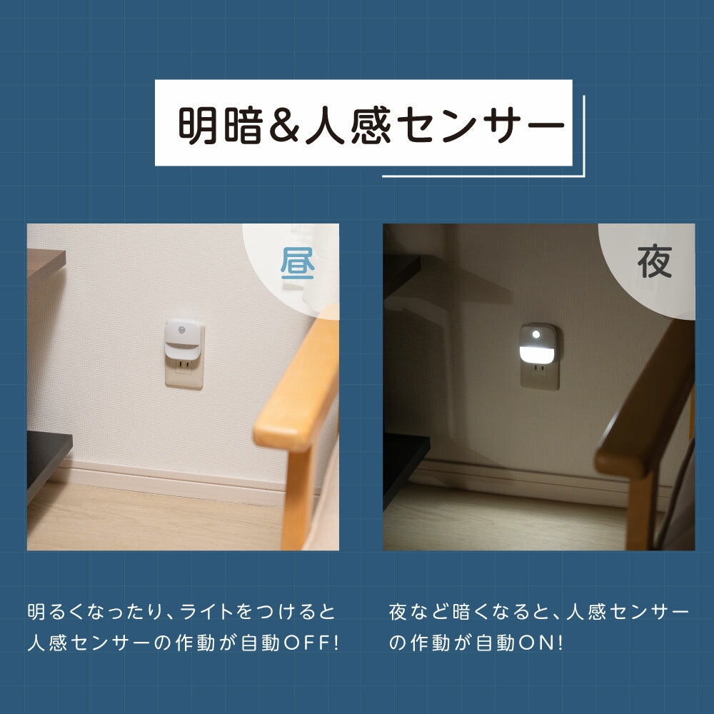 30日限定☆80%OFF で424円!センサーライト コンセント 2024新型 人感センサー 付き フットライト 自動点灯 明るさ 調整 調節 感知 夜間ライト 常夜灯 補助灯 室内照明 消灯 室内 階段 玄関 廊下 転倒防止 安全 寝室 b-00030-xyd