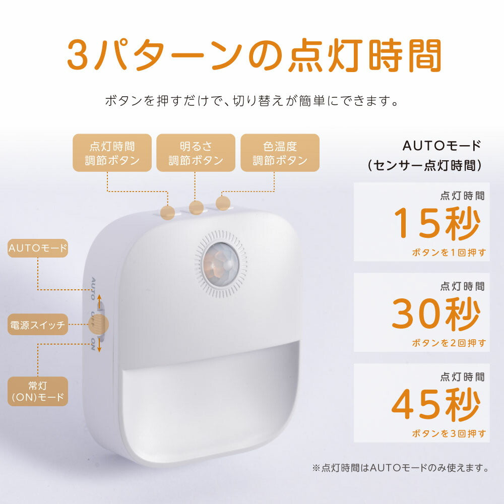 30日限定☆80%OFF で424円!センサーライト コンセント 2024新型 人感センサー 付き フットライト 自動点灯 明るさ 調整 調節 感知 夜間ライト 常夜灯 補助灯 室内照明 消灯 室内 階段 玄関 廊下 転倒防止 安全 寝室 b-00030-xyd