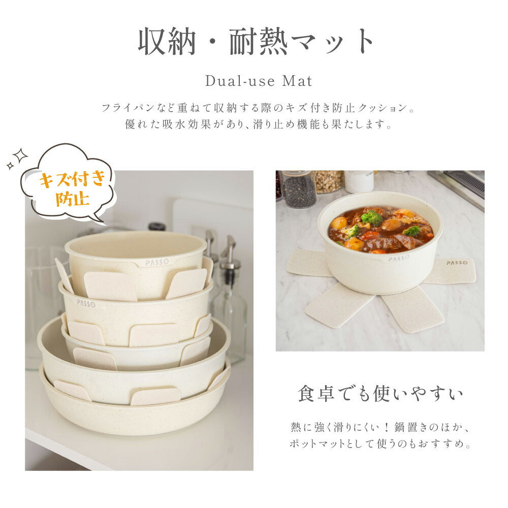 【75%OFFクーポン利用で4170円】フライパン セット ih 8点 IH・ガス火対応 鍋セット 解凍プレート まな板 急速解凍 取っ手が取れる ソースパン 蓋付き蓋 鍋 卵焼き フライパン 片手鍋 軽い キッチン用品 調理器具 くっつくことがなく 手入れ簡単 c-00009