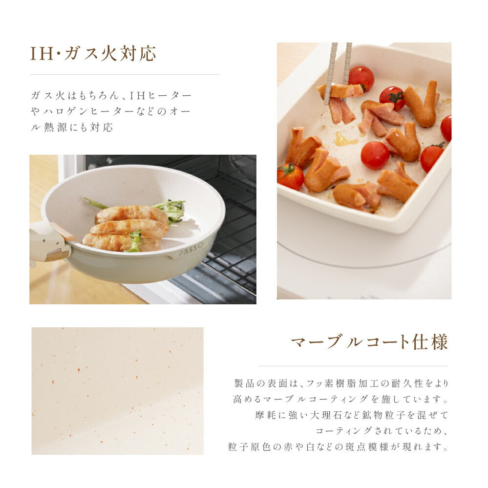 【75%OFFクーポン利用で4705円】フライパン セット ih 8点 IH〜ガス火対応 取っ手が取れる 卵焼き器 ソースパン 蓋付き ふた 保存容器 冷凍 簡単調理 お弁当 蓋 鍋 軽い キッチン用品 食器 調理器具 手入れ簡単 家庭用 子供 一人暮らし c-00014