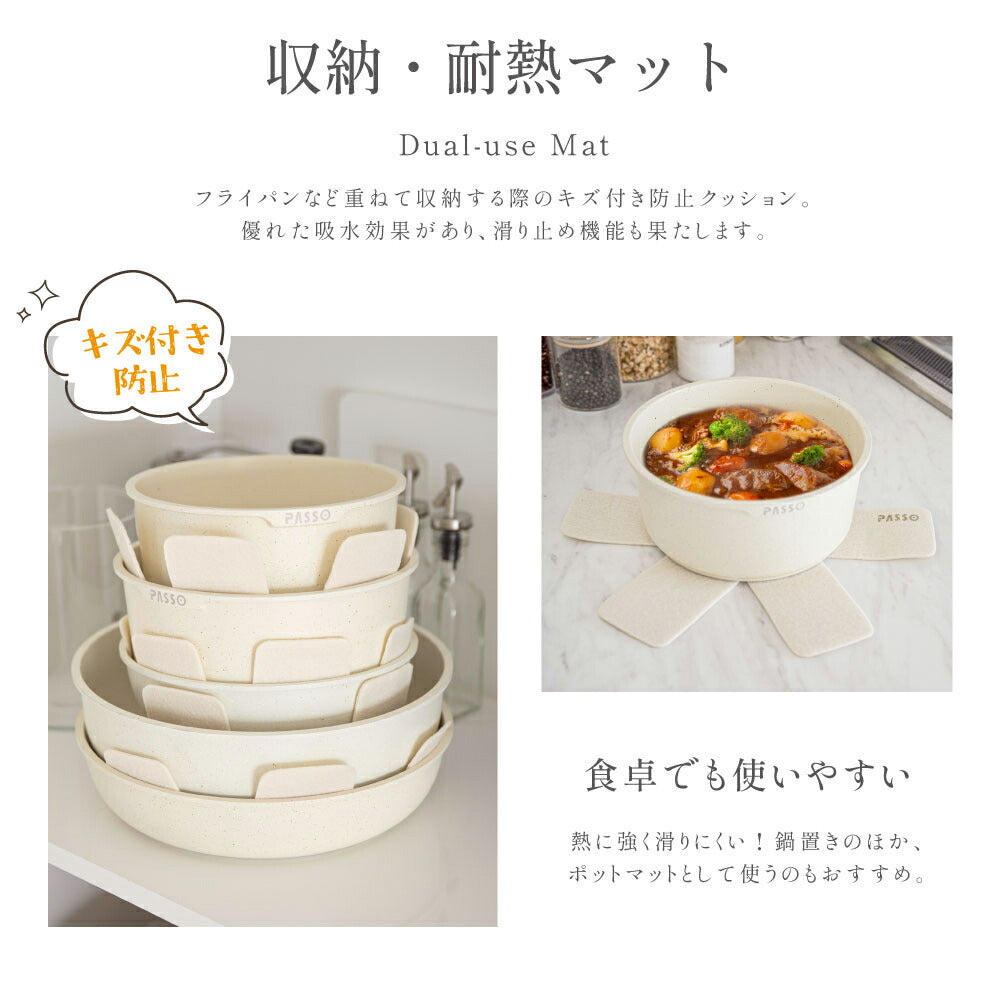 【75%OFFクーポン利用で6420円】フライパン セット ih 10点 IH〜ガス火対応 取っ手が取れる 4in1 4つ穴円形フライパン卵焼き器 ソースパン 蓋付き ふた 保存容器 冷凍 簡単調理 お弁当 蓋 鍋 軽い キッチン用品 食器 調理器具 手入れ簡単 c-00019