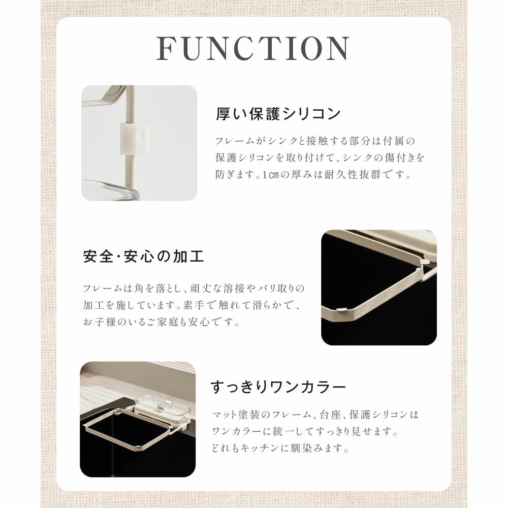 【80%OFFクーポン利用で536円】キッチンドレイン 生ごみスタンド 使い捨て 本体 四角コーナー シンク ネット50枚付き 生ゴミ 水切りネット 折りたたみ 省スペース ラック おしゃれ 水槽 水切りラック ゴミ受け 台所 キッチン キッチン雑貨 c-00039