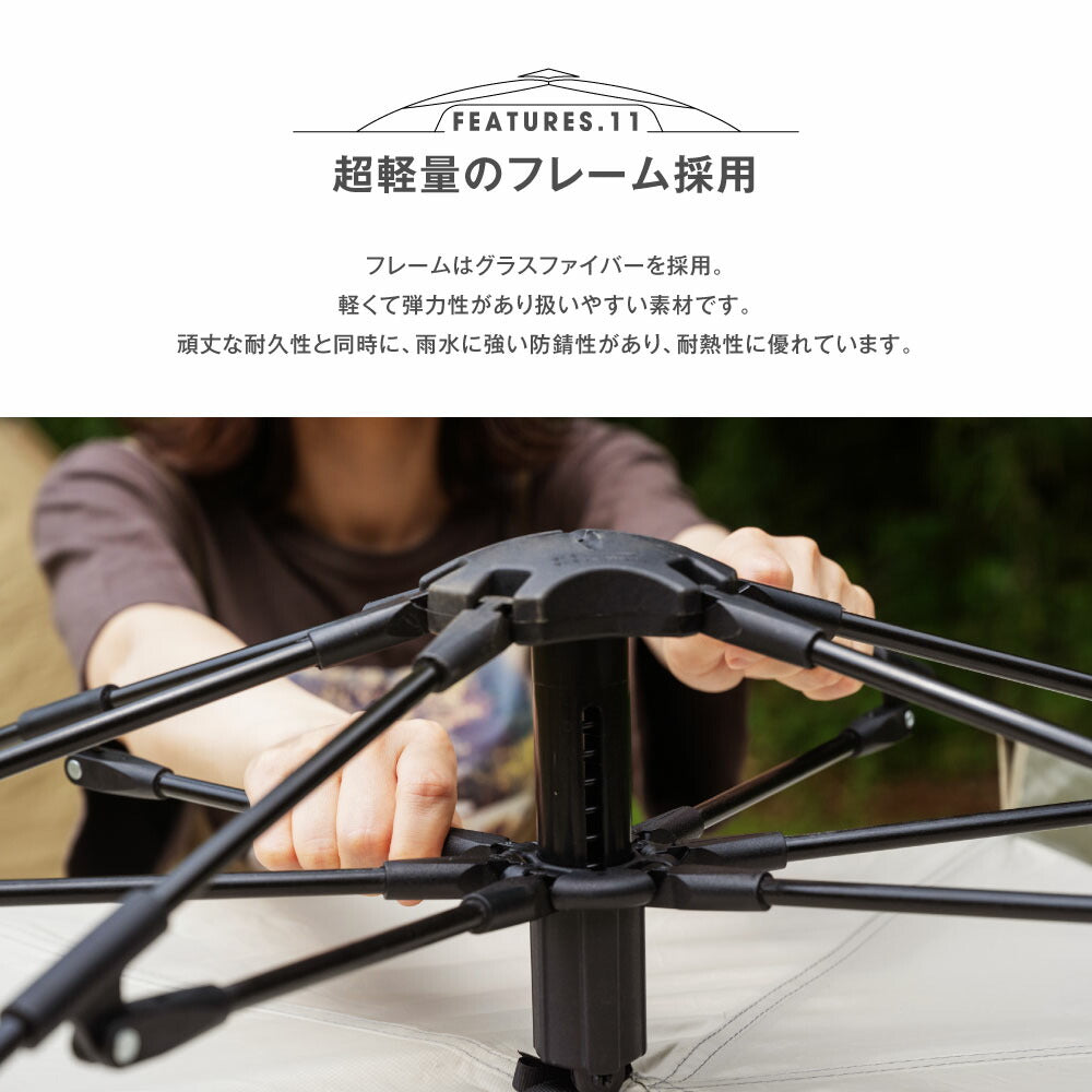 【75%OFFクーポン利用で4127円】一部予約販売！テント ワンタッチテント SouthLight アウトドア 3人 4人用 三人用 四人用 サンシェード フルクローズ キャンプ キャンピングテント ドームテント ビーチテント 高耐水 3色 収納バック付き 2ドア 軽量 通気 防災 d-00035