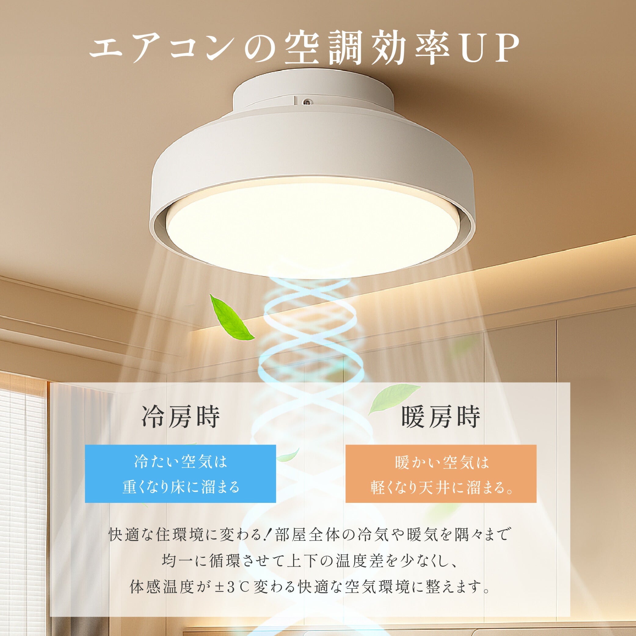 30日限定☆80%OFF で4796円!予約販売受付中！シーリングファン ファン付 led おしゃれ シーリングライト 照明 電気 8畳 10畳 12畳 リモコン ファン付き照明 調光 調色 ライト リビング 空気循環 子供部屋 寝室 和室 洋室 インテリア照明 簡単設置 ex-b01001