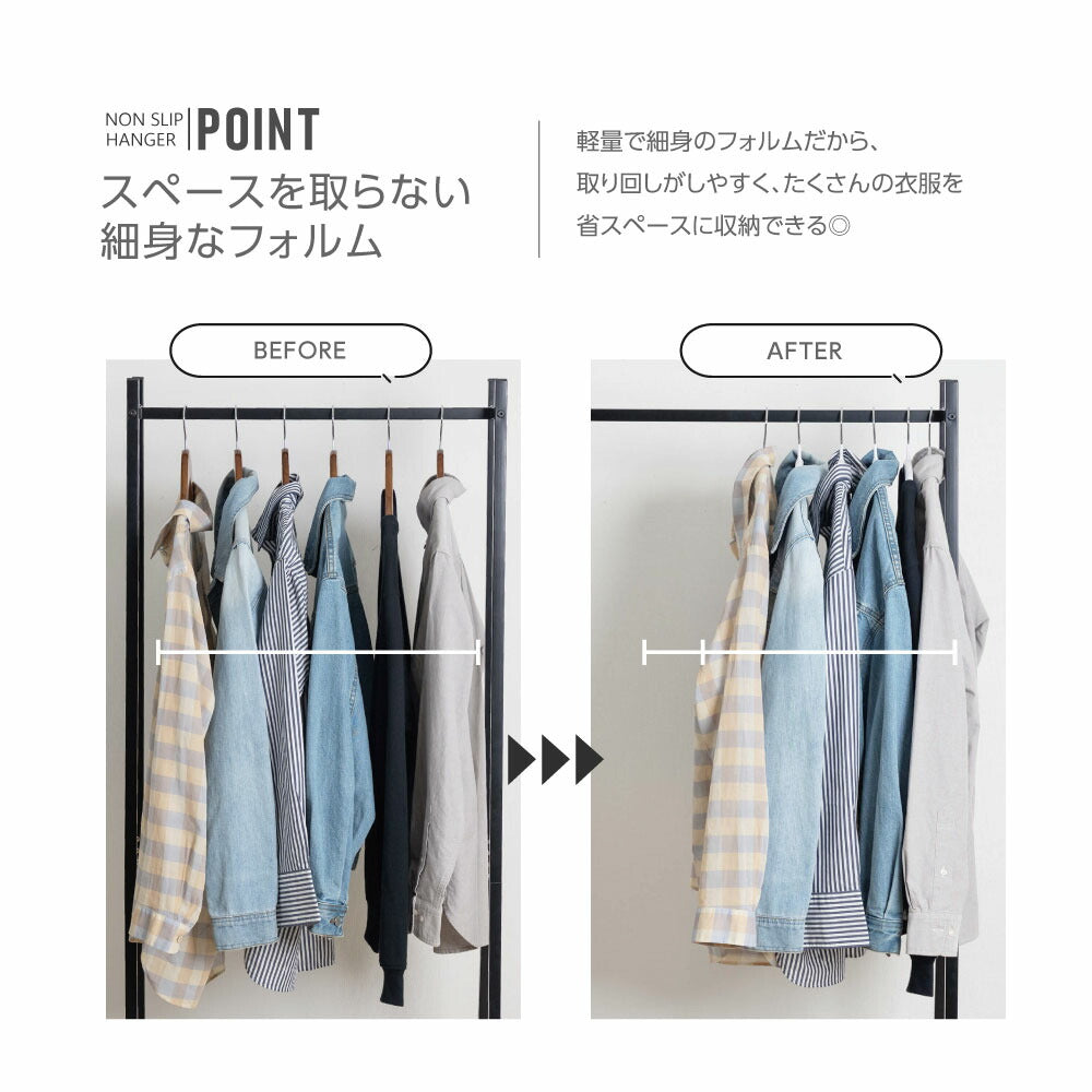 30日限定☆80%OFF で796円!☆滑らないハンガー 跡がつかない 即納 10〜200本セット ハンガーすべらない ズボンハンガー 乾湿両用 f-00010