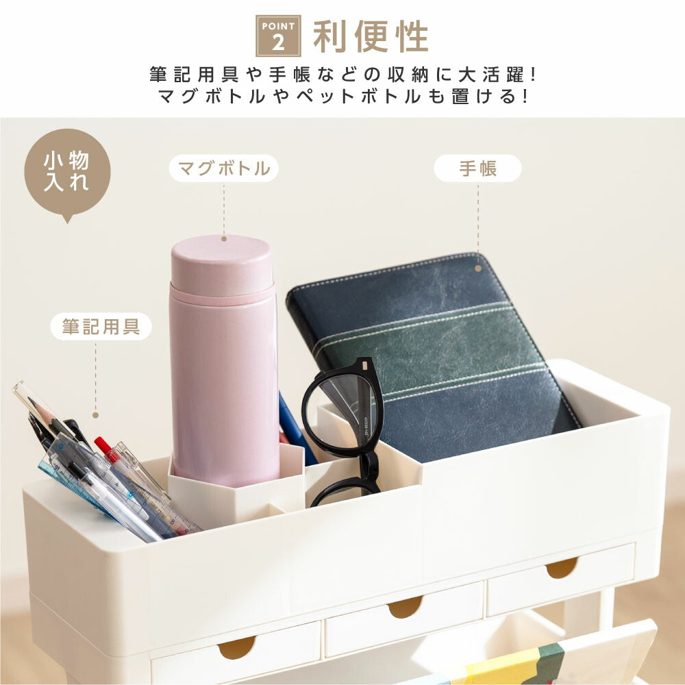 30日限定☆80%OFF で2516円!【総合ランキング1位！】ファイルワゴン キャスター付き デスク収納 マガジンラック 収納棚 大容量 収納ラック 本棚 ワゴン オフィス リビング 隙間ワゴン デスク整理 雑誌収納 おしゃれ 省スペース インテリア 収納用品 f-00048