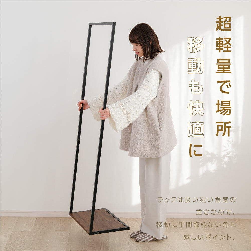30日限定☆80%OFF で1996円!ハンガーラック シンプル ポールハンガー 幅45 幅60 スリム 収納 コート掛け 棚付き 北欧 玄関収納 衣類収納 省スペース リビング 寝室 組立簡単 f-00116