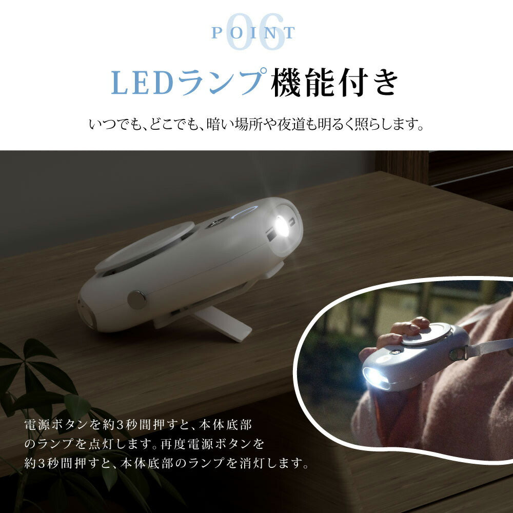【75%OFFクーポン利用で1420円】1台4役 多機能 扇風機 腰掛け扇風機 ファン 首かけ ネックファン 腰掛 腰かけ 手持ち 卓上 2000mAh 充電式 携帯扇風機 コンパクト パワフル送風 3段階風量調節 静音 おしゃれ アウトドア ギフト ミニファン i-00011