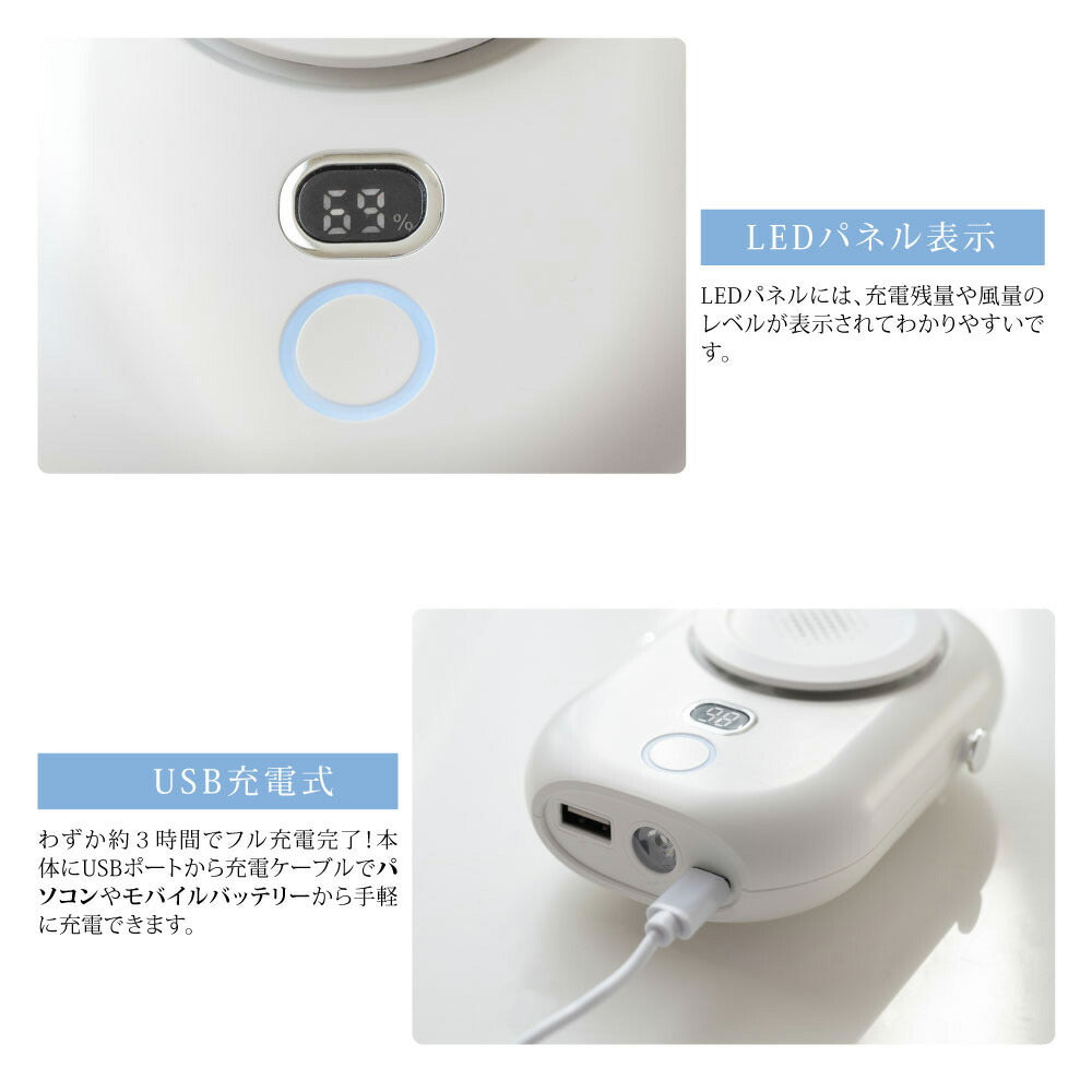 【75%OFFクーポン利用で1420円】1台4役 多機能 扇風機 腰掛け扇風機 ファン 首かけ ネックファン 腰掛 腰かけ 手持ち 卓上 2000mAh 充電式 携帯扇風機 コンパクト パワフル送風 3段階風量調節 静音 おしゃれ アウトドア ギフト ミニファン i-00011