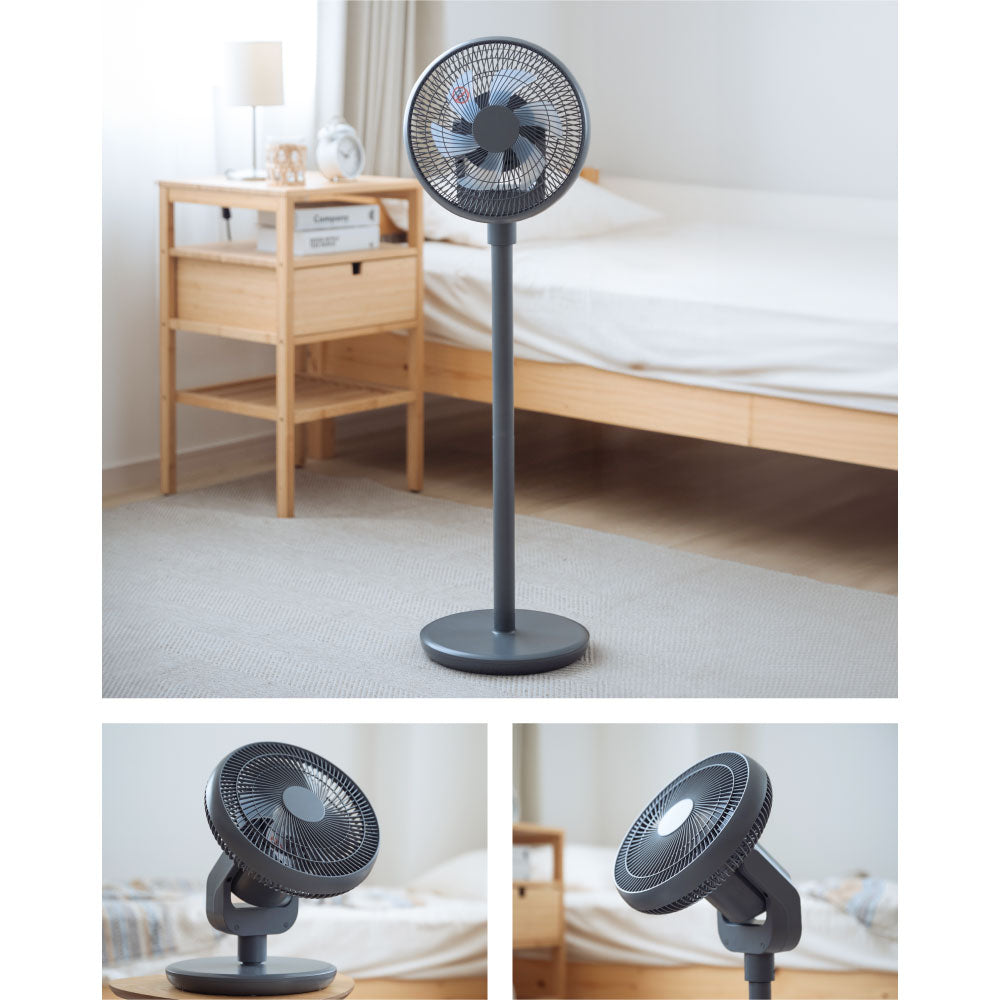 30日限定☆80%OFF で4316円!扇風機 USB給電式 サーキュレーター DCモーター 1台3役 リビング扇風機 省エネ 高さ調節可能 6段階風量調節 上下左右首振り 静音 微風 パワフル送風 リモコン付き USB お手入れ簡単 6枚羽根 DCファン 節電i-00023