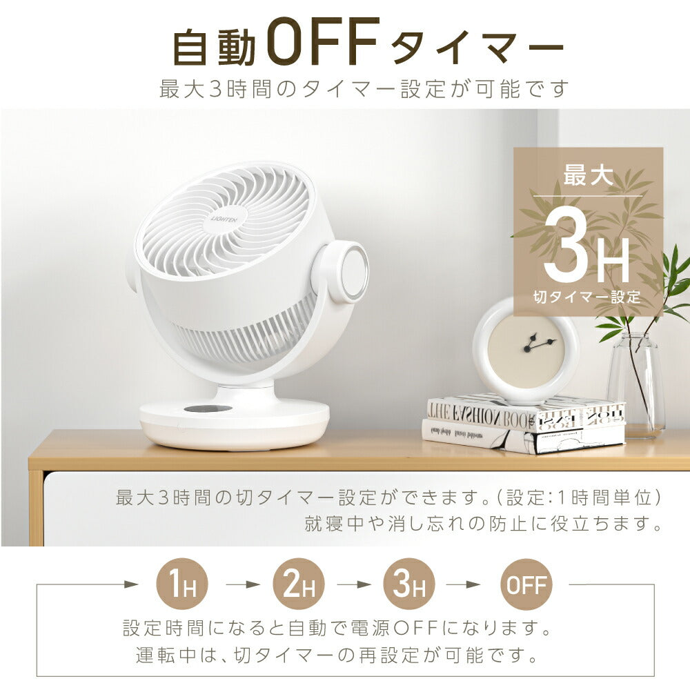 30日限定☆80%OFF で2916円!サーキュレーター dcモーター 扇風機 360°回転送風 タイマー 静音 自動首振り リモコン 衣類 小型 風 卓上 湿気 回転 脱衣所 換気 空気 循環 コンパクト 省エネ 16畳 i-00025