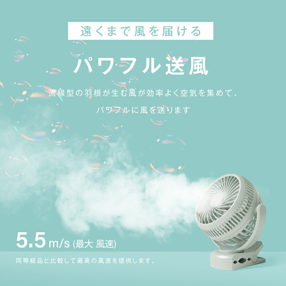 【75%OFFクーポン利用で1495円】扇風機 クリップ式 LEDライト付き おしゃれ 小型 充電式扇風機 壁掛け 大容量バッテリー 360°角度調節可能 ベビーカー取付可 卓上 スタンド式 USB給電 コードレス 静音設計 サーキュレーター アウトドア対応 常夜灯 i-00030