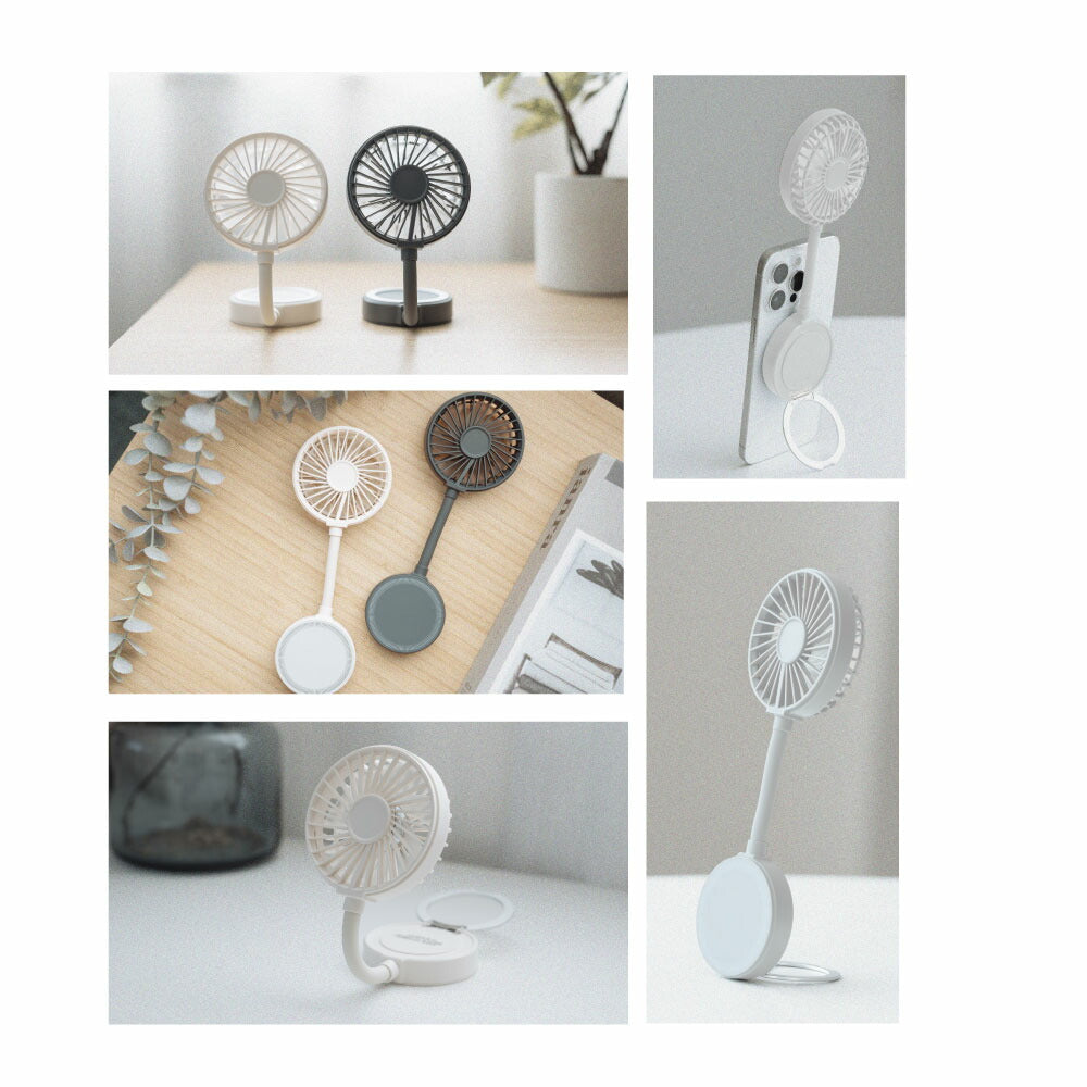 30日限定☆80%OFF で776円!2025年最新 Magsafe対応 ハンディファン 3way 可愛い 充電式扇風機 マグネット付き 折り畳み 風量3段階 スマホに取り付け 首かけ 超静音 手持ち扇風機 USB充電式 コードレス 大風量 携帯扇風機 ミニ扇風機 卓上 ネックファン i-00047