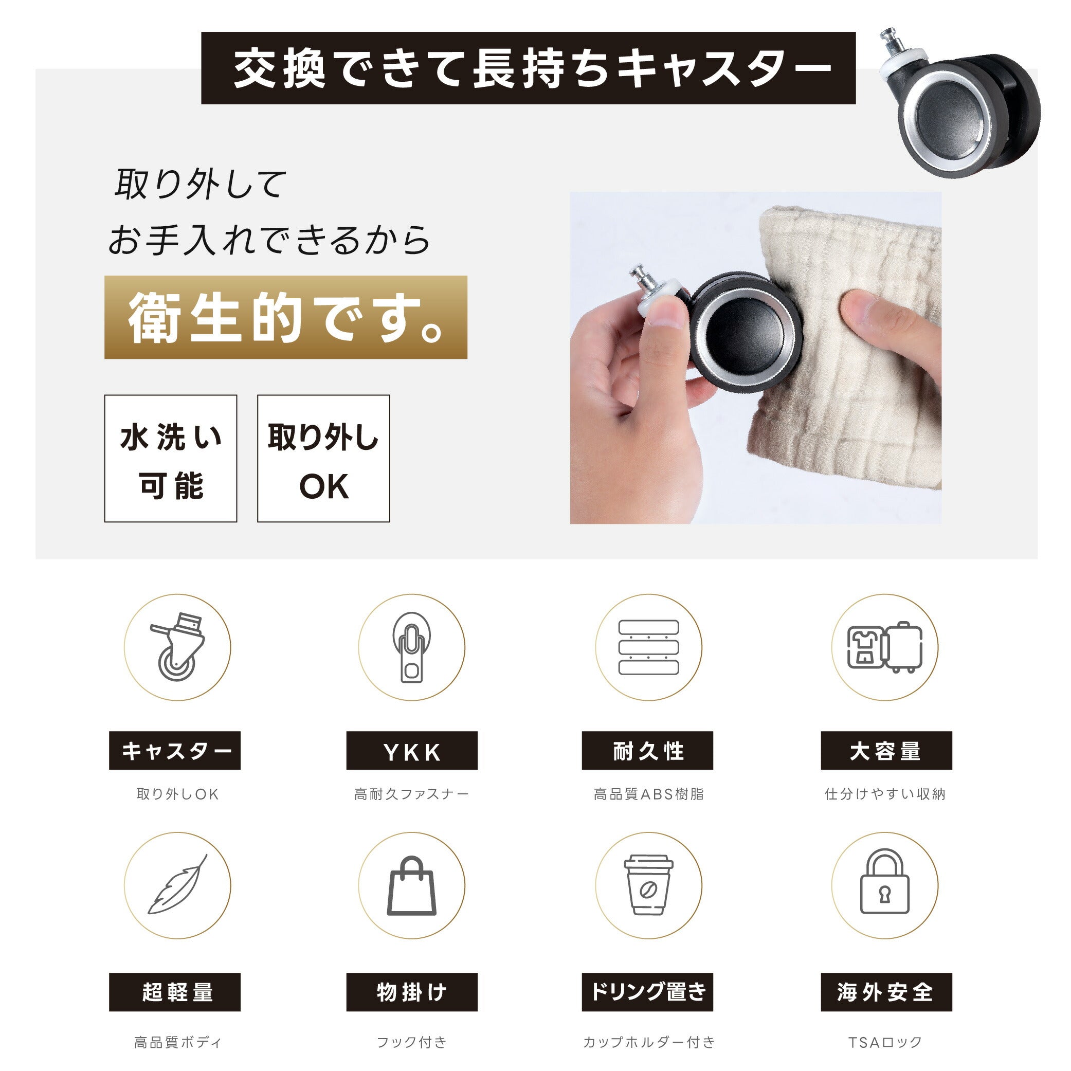 【50%OFF クーポン利用で3456円】スーツケース 機内持ち込み 耐衝撃 隠しフック付き キャリーバッグ S/M/Lサイズ39L/63L/93L キャスター取り外し 多収納ポケット 360度回転 静音 カップホルダー付き 軽量設計 トランク ダブルキャスター 超軽量 a-00031