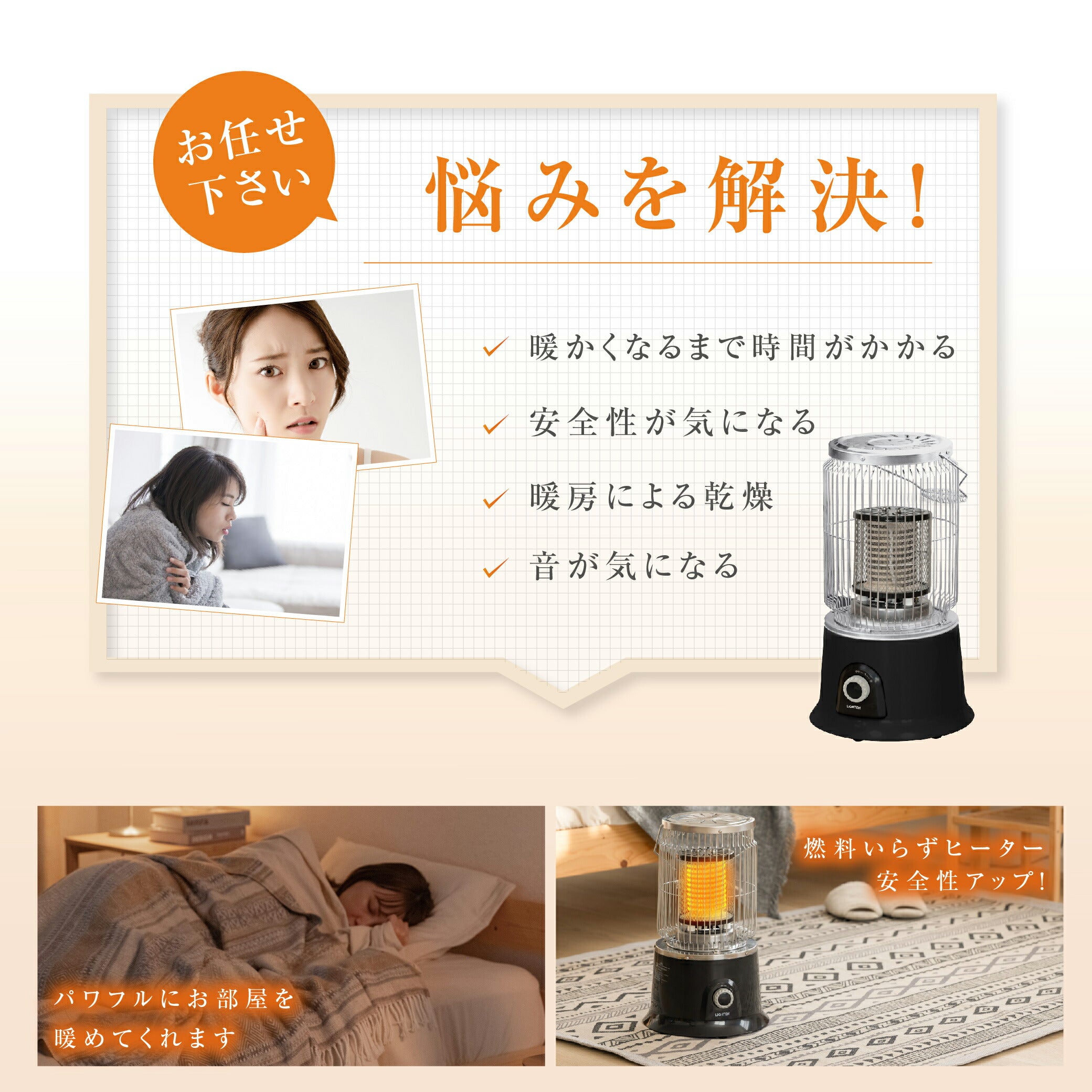 30日限定☆80%OFF で2800円!最新機種 ヒーター 電気ストーブ 電気ヒーター オフィス 省エネ 即暖 2段階調整可能 転倒自動オフ 遠赤外線 ビンテージ風 ヴィンテージ調 アンティーク調 ストーブ コンパクト 小型 暖房器具 安全 足元 360度加熱 k-00026