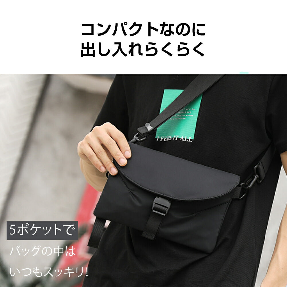 【78%OFF クーポン利用で744円】ウエストバッグ ウエストポーチ ボディバッグ 男女兼用 大容量 軽量防水 ブラック 携帯便利 旅行 お出かけ イザーバッグ l-00001