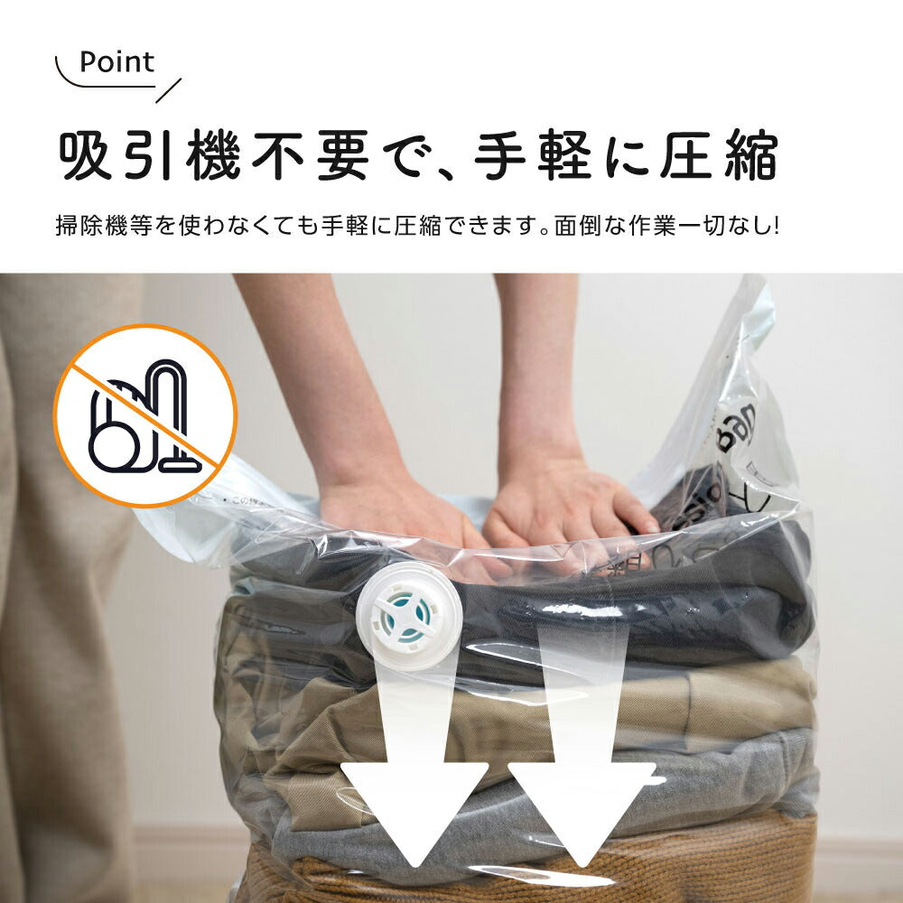 30日限定☆80%OFF で396円!立体 圧縮袋 衣類 収納 旅行 掃除機不要 2枚4枚セット 押すだけ 圧縮ボックス クローゼット 旅行用 70cmx50cmx32cm 防カビ 防塵 防虫 防湿 夏物 冬物 ふとん 服l-00044